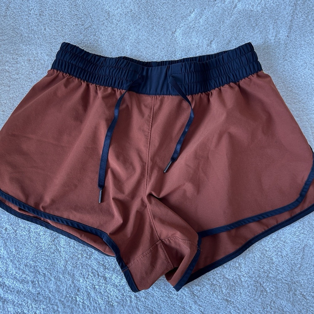 Stori by Katy Hearn Challenge Running Shorts  Brandy‎ Onyx Size 6 NWOT Unlined